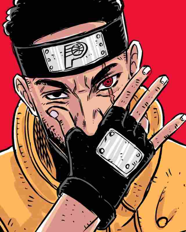 这画风爱了??美漫画家晒哈利伯顿火影头像 cos复制忍者卡卡西