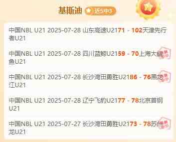 近5胜3+昨2胜 NBL拆解长沙vs广西连胜 